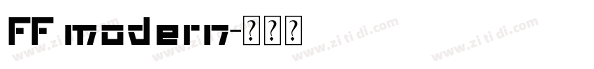 FF modern字体转换
